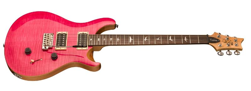 PRS SE Custom 24, Bonnie Pink w. Natural Back
