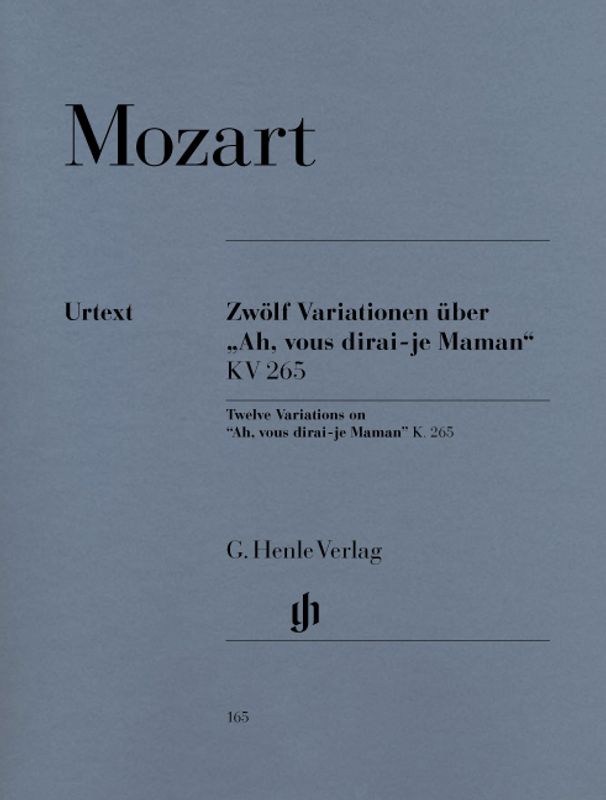 Wolfgang Amadeus Mozart - 12 Variations On 'Ah, Vous Dirai-je Ma