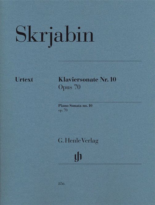 Hovedbilde Alexander Skrjabin - Piano Sonata No.10 Op.70 - Henle Urtext