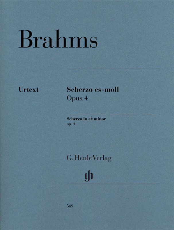 Johannes Brahms - Scherzo In E Flat Minor Op.4