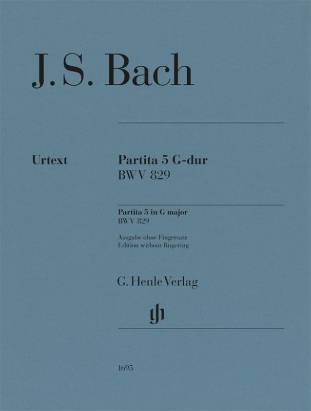 Johann Sebastian Bach - Partita 5 G-Dur BWV 829