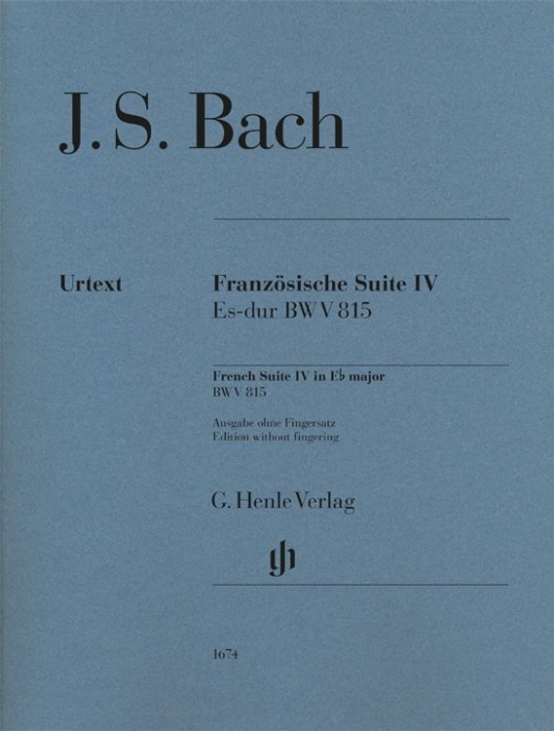 Johann Sebastian Bach - Französische Suite IV - D-moll BWV 815