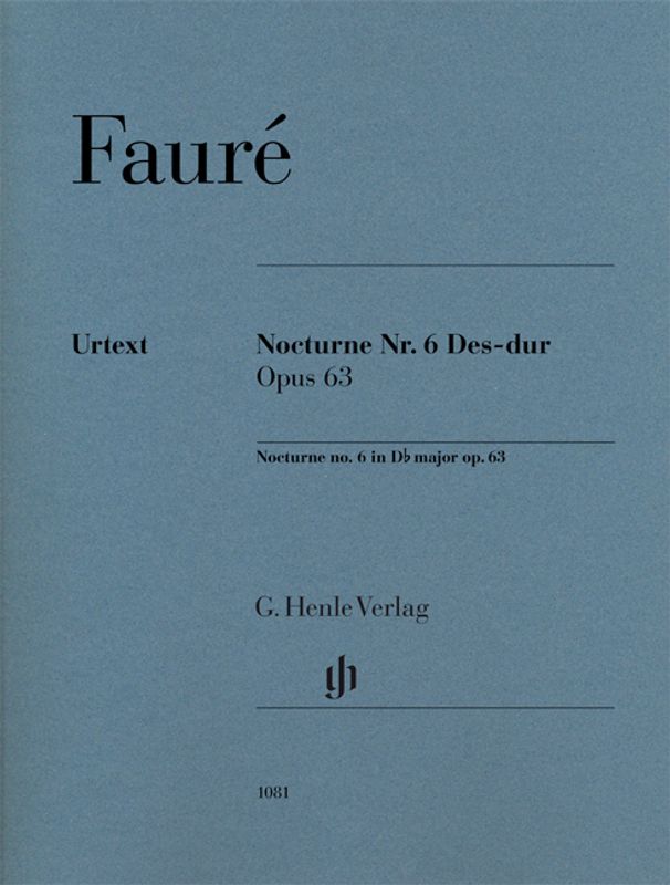 Gabriel Fauré - Nocturne No 6 In D Flat Major Op 63 Piano
