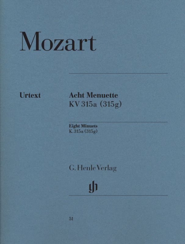 Wolfgang Amadeus Mozart - Eight Minuets KV 315a