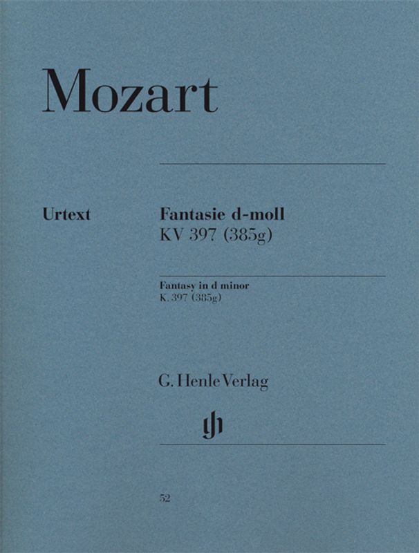 Wolfgang Amadeus Mozart - Fantasy In D Minor K.397