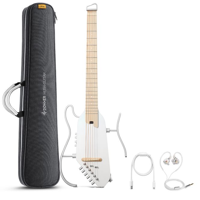 Hovedbilde Donner HUSH-I PRO silent gitar white 
