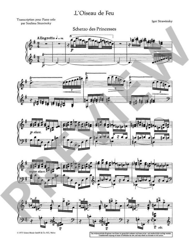 Igor Stravinsky - Scherzo Berceuse E Danza Infernale