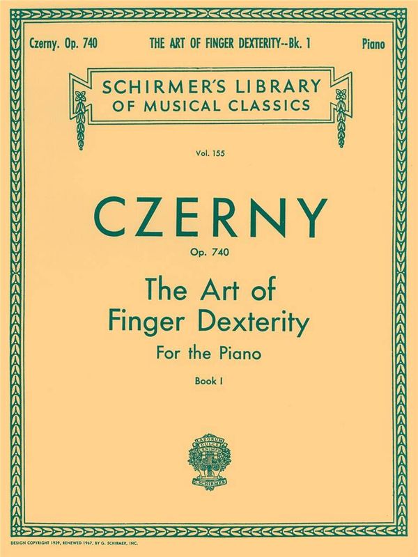 Carl Czerny - Art of Finger Dexterity, Op. 740 - Book 1