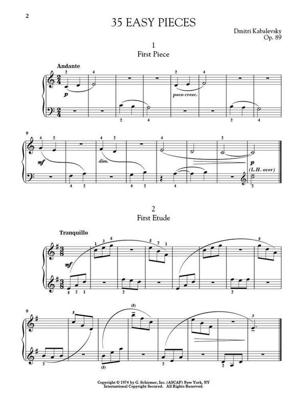 Dmitri Kabalevsky - 35 Easy Pieces Op. 89 