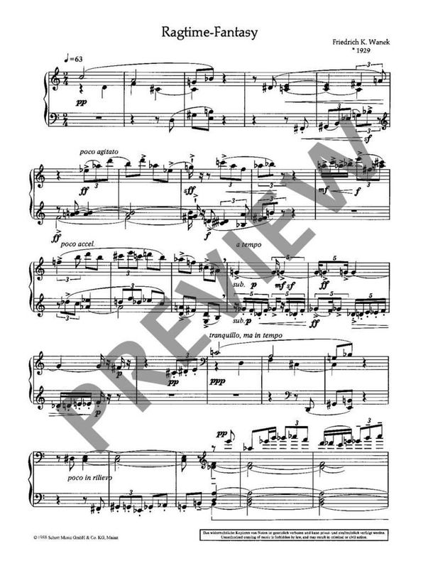 Friedrich K. Wanek - Ragtime - Fantasy