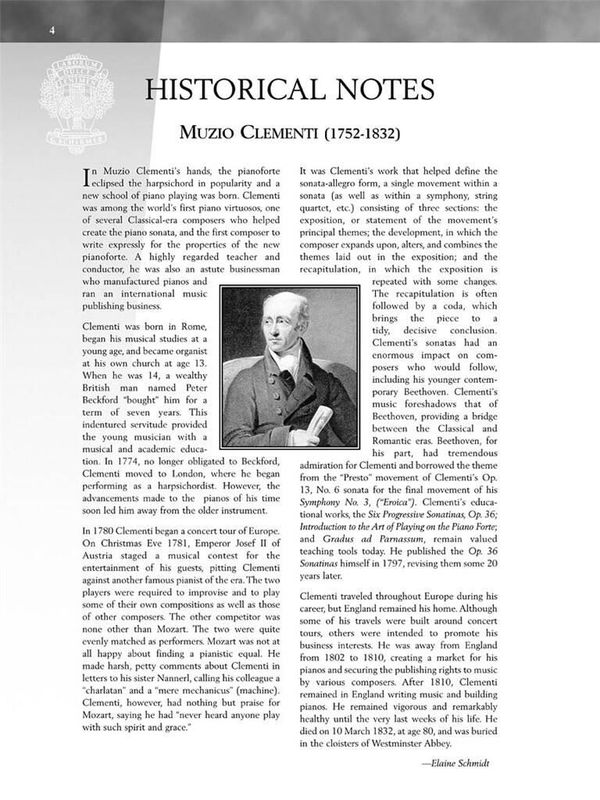 Muzio Clementi - Clementi - Sonatinas, Opus 36