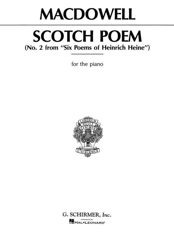Edward MacDowell - Scotch Poem, Op. 31, No. 2