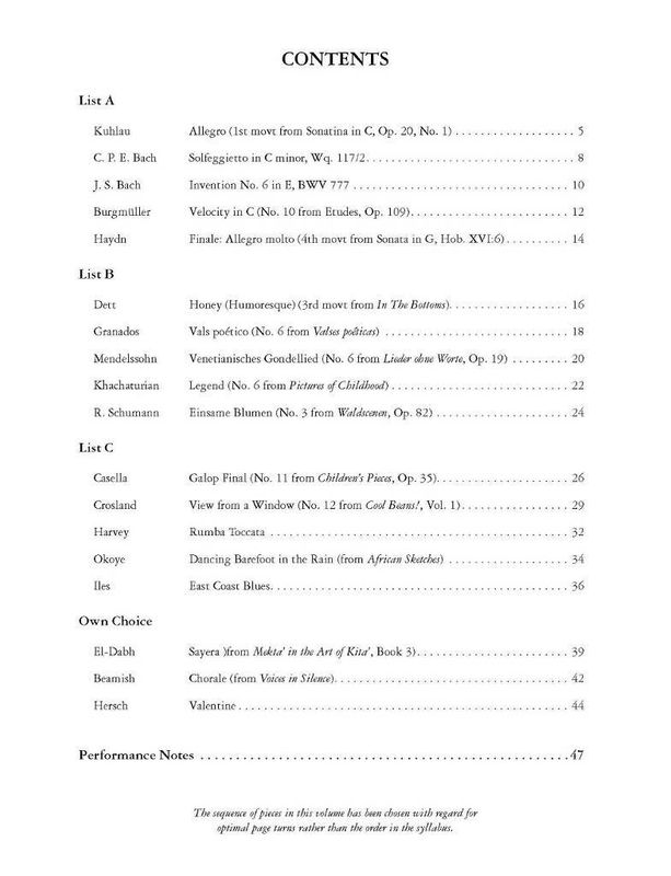 Grade 6 Piano Anthology 2023-2024