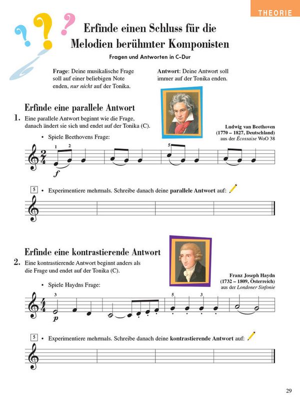 Piano Adventures: Unterrichtsheft Stufe 4