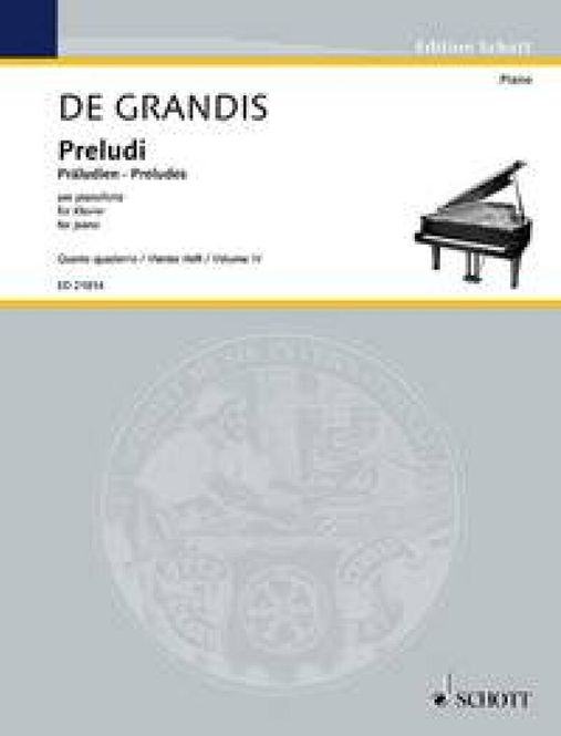 Hovedbilde Renato de  Grandis - Preludes Vol. 4