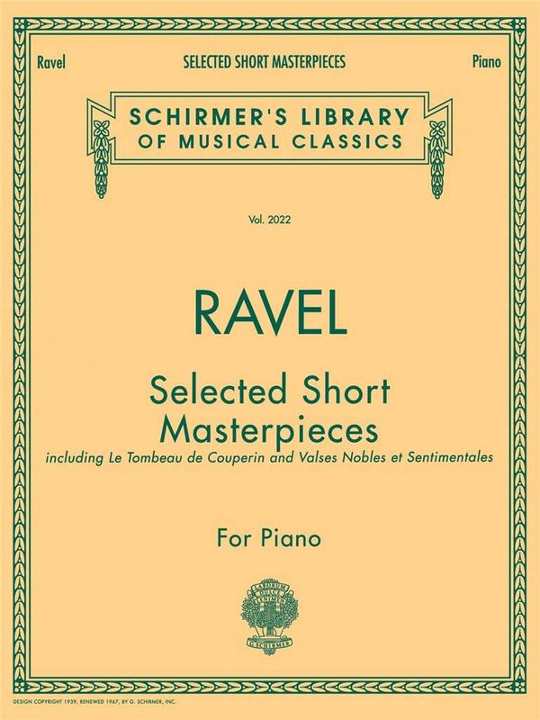 Maurice Ravel - Selected Short Masterpieces