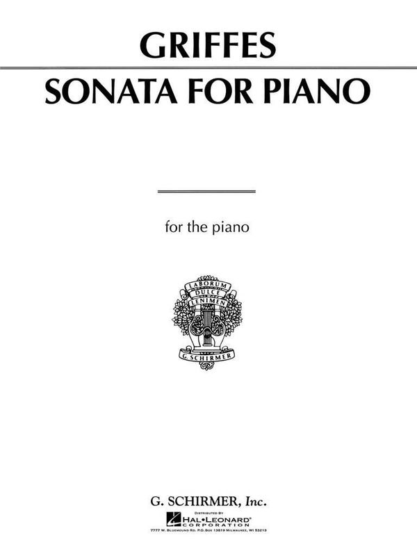 Charles Tomlinson Griffes - Sonata for Piano