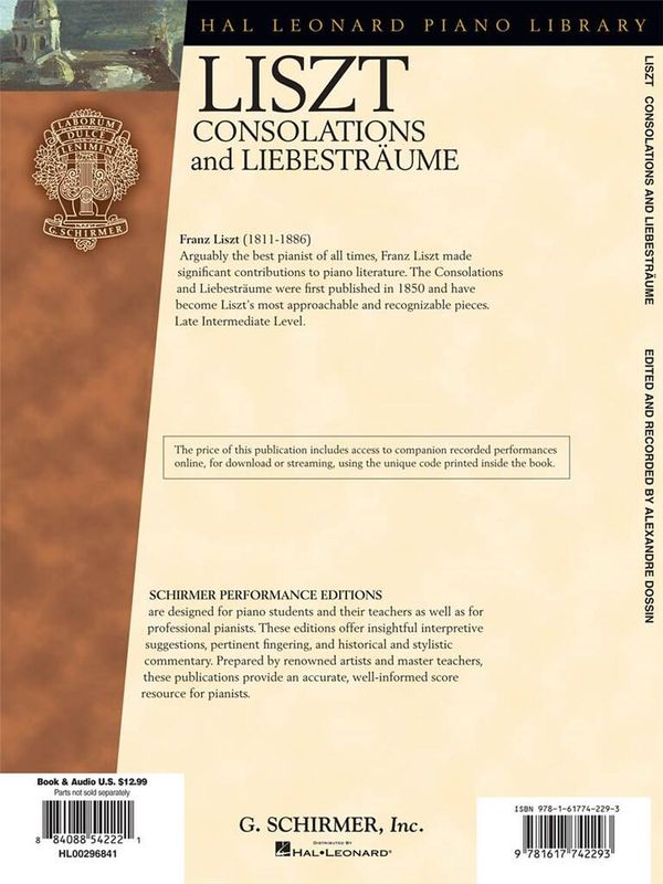 Franz Liszt - Consolations And Liebesträume
