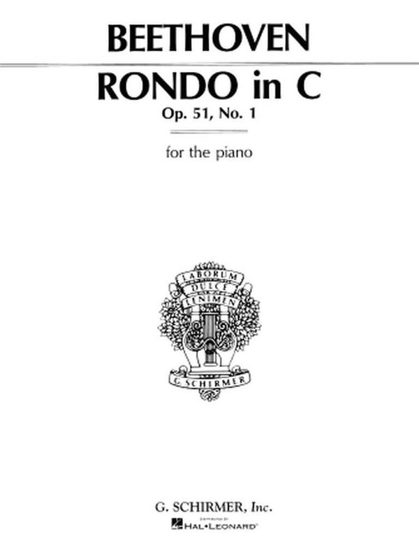Ludwig van Beethoven - Rondo in C Major, Op. 51, No. 1