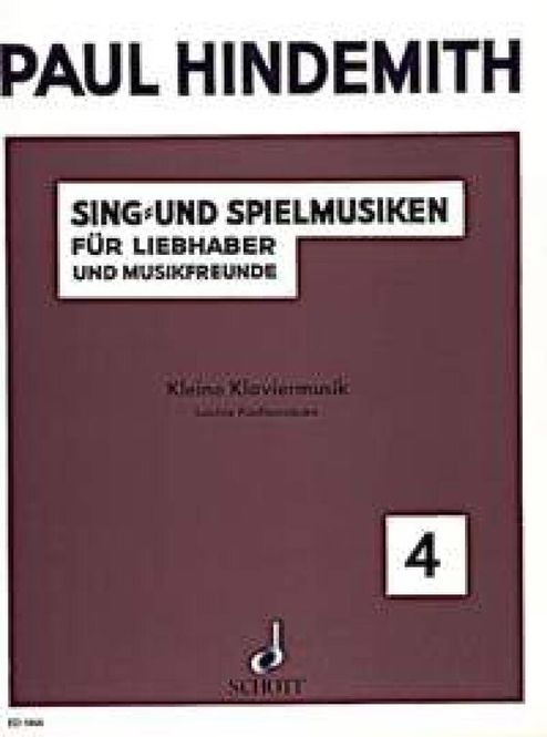Hovedbilde Paul Hindemith - Kleine Klaviermusik Op. 45 N. 4