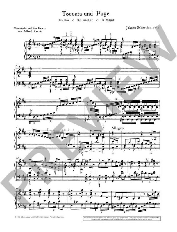 Johann Sebastian Bach - Toccata & Fuga D Bwv912