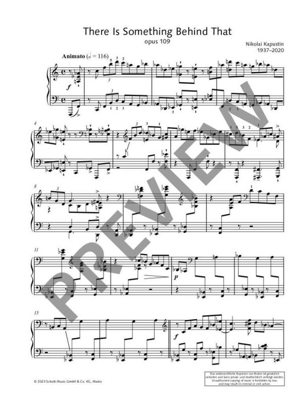 Nikolai Kapustin - There Is Something Behind That op. 109