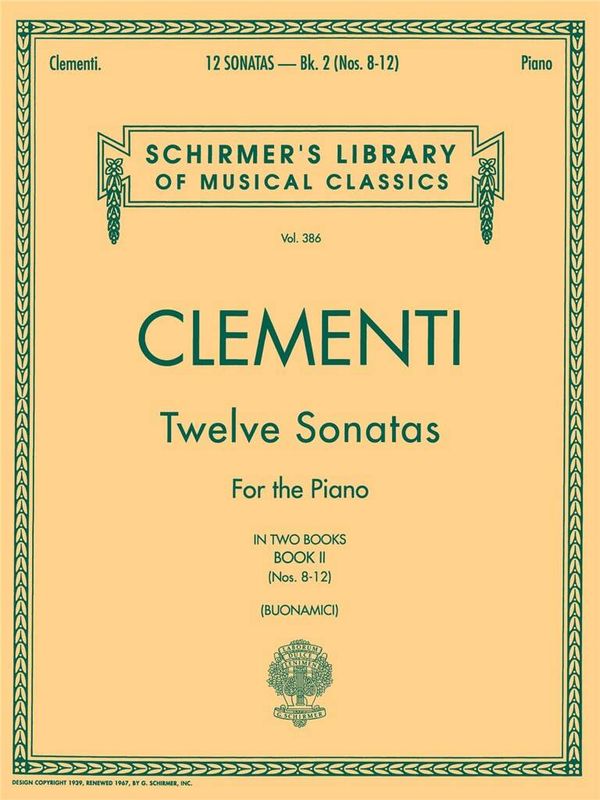 Muzio Clementi - 12 Sonatas - Book 2