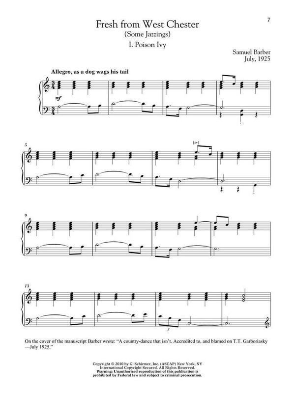 20th Century American Composers - Up Interm. Level