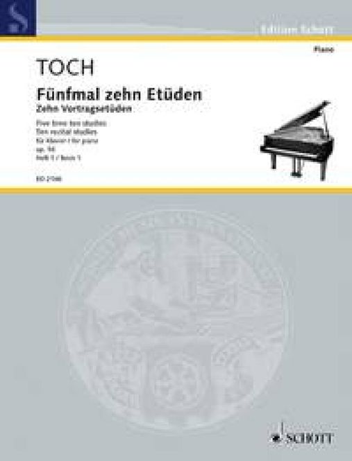 Hovedbilde Ernst Toch - 10 Vortrags-Etuden op. 56