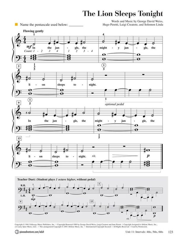 Adult Piano Adventures All-In-One Book 1