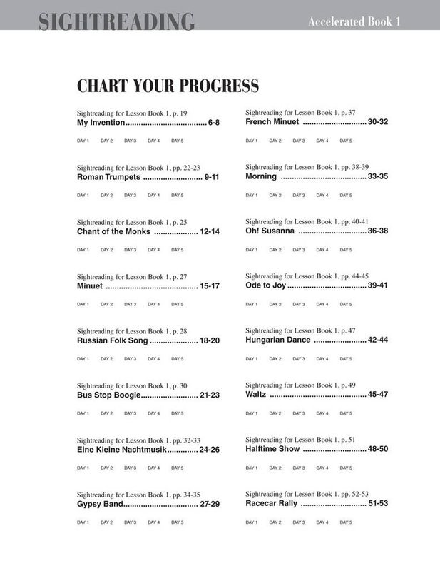Accelerated Piano Adventures Sightreading Book 1