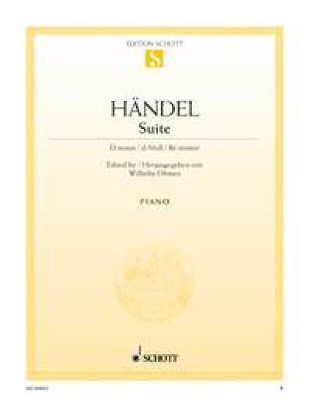 Georg Friedrich Händel - Suite d-Moll HWV 437 (HHA II/4 - Walsh 