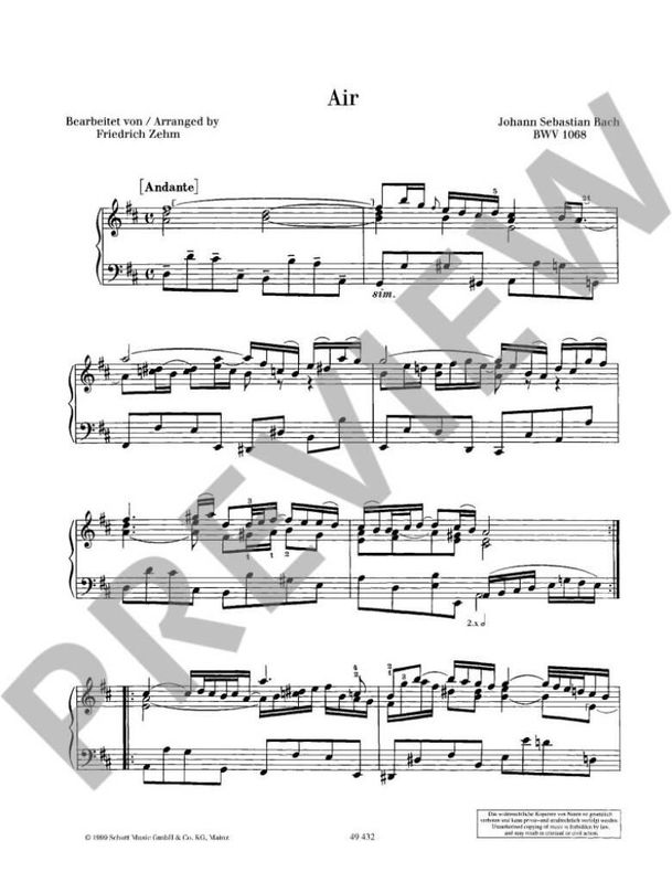 Johann Sebastian Bach - Beruhmte Stucke