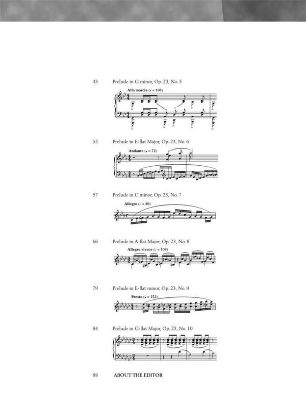 Sergei Rachmaninov - Serge Rachmaninoff - Preludes, Opus 3 and O