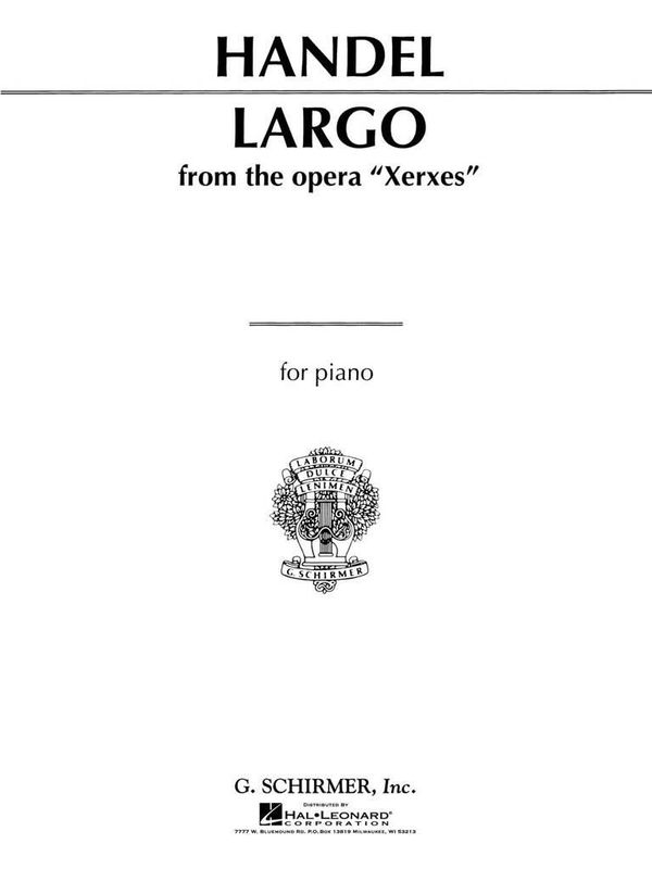 Georg Friedrich Händel - Largo (from Xerxes)