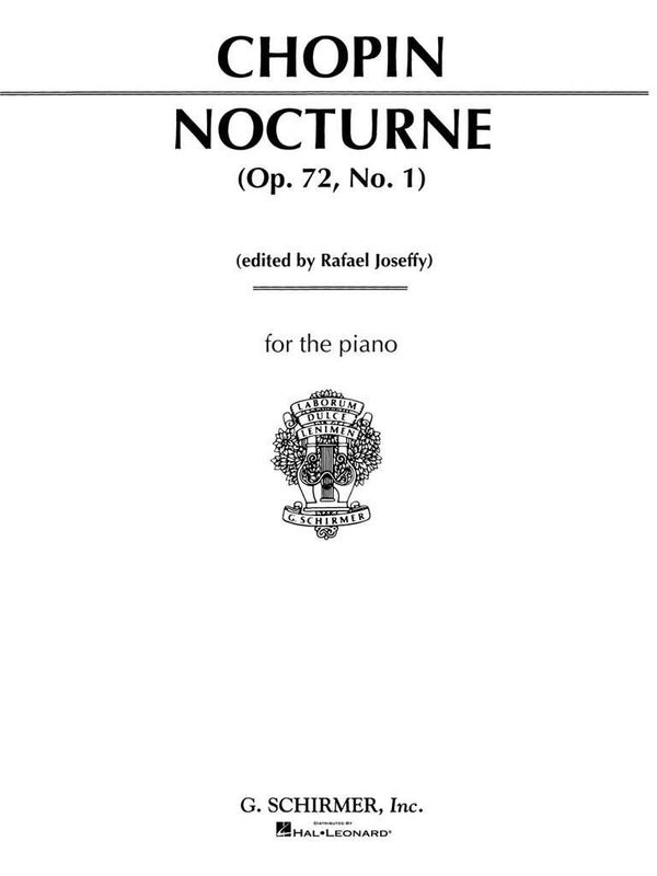 Frédéric Chopin - Nocturne, Op. 72, No. 1 in E Minor