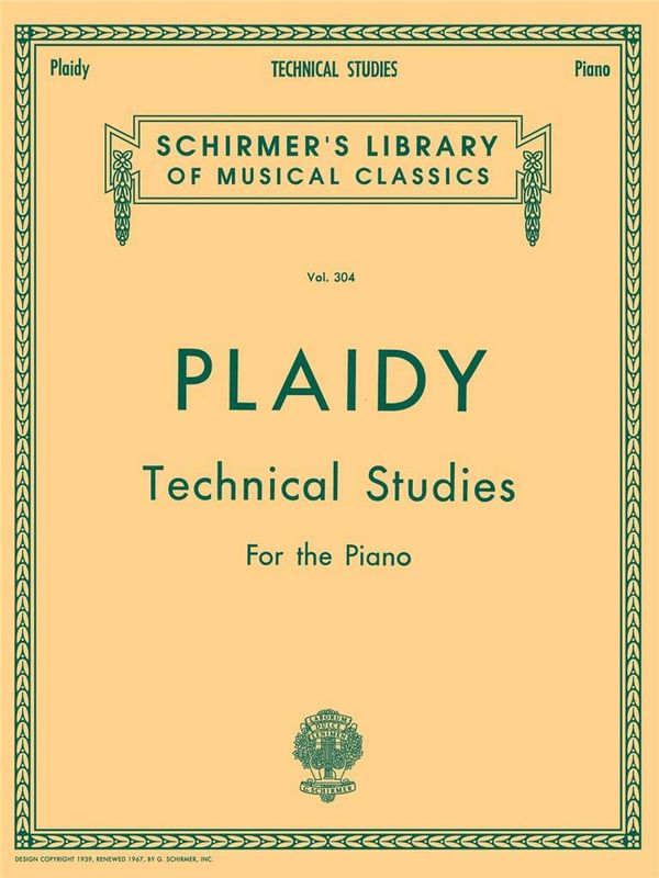 Louis Plaidy - Technical Studies