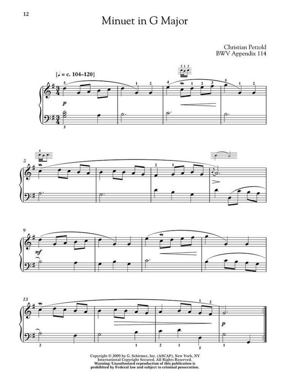 Johann Sebastian Bach - First Lessons In Bach - 28 Pieces