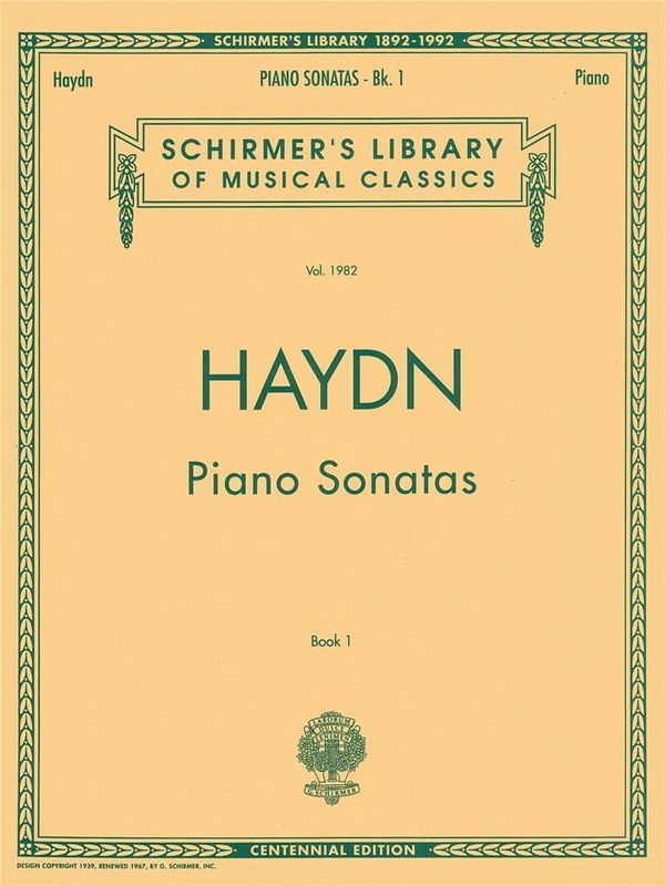Franz Joseph Haydn - Piano Sonatas - Book 1