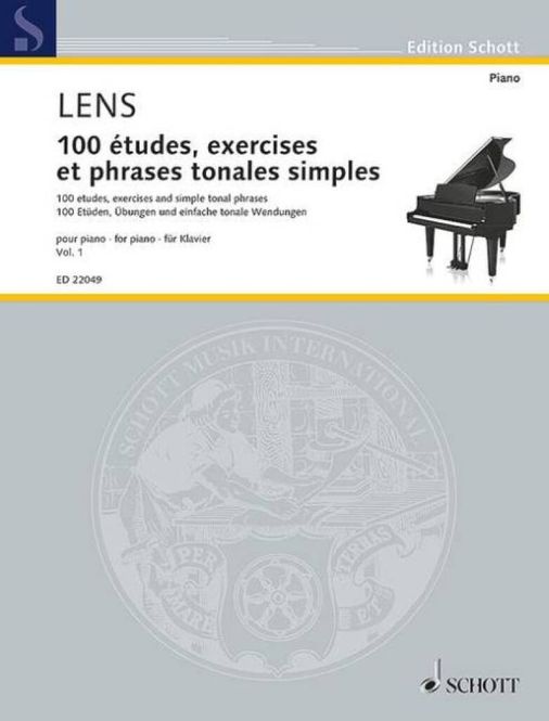 Hovedbilde Nicholas Lens - 100 études, exercises et phrases ...