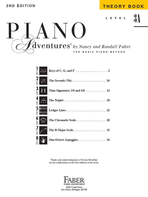 Piano Adventures Theory Book Level 3A