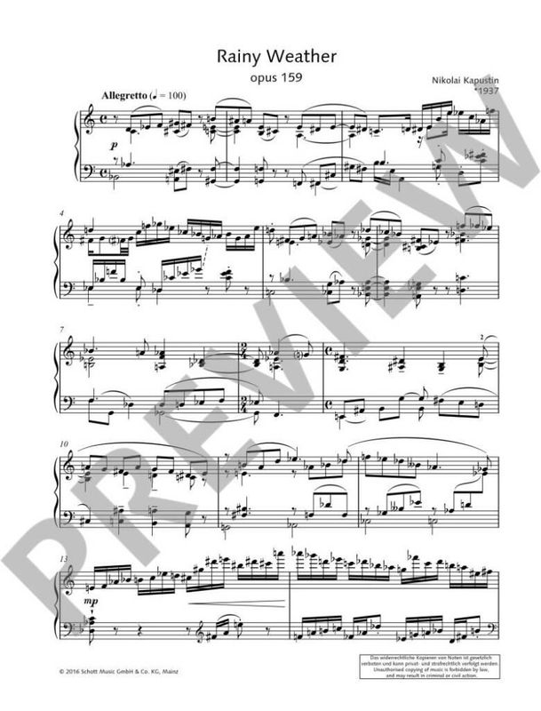 Rainy Weather op. 159