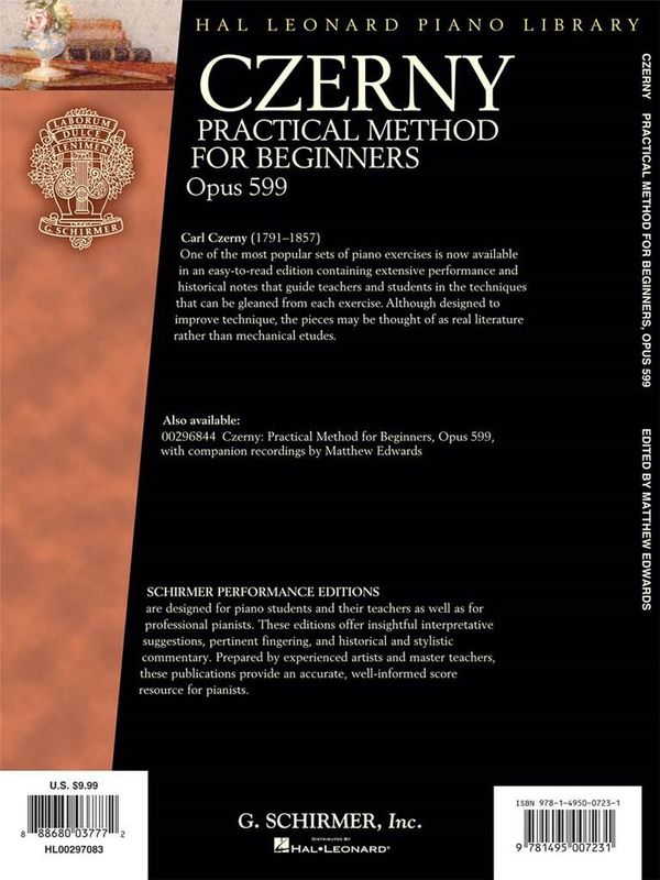 Carl Czerny - Practical Method For Beginners, Op. 599