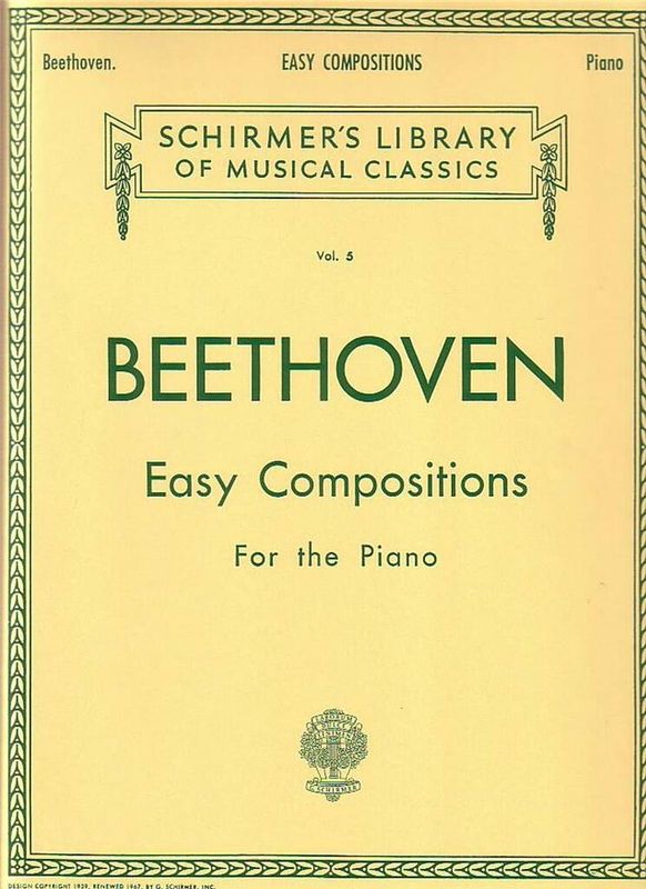 Ludwig van Beethoven - Easy Compositions For Piano