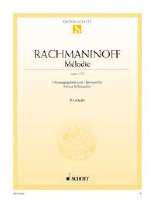 Hovedbilde Sergei Rachmaninov - Melodie Opus 3/3