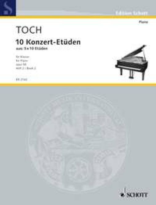 Hovedbilde Ernst Toch - 10 Concert Etudes op. 55 Band 2