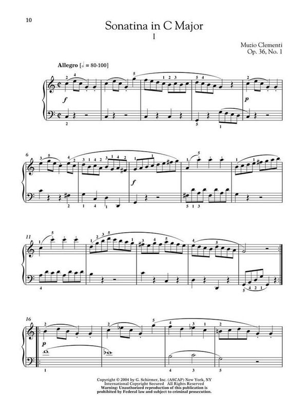 Muzio Clementi - Sonatinas, Op. 36