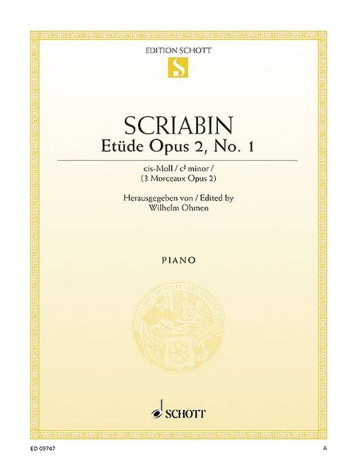 Hovedbilde Alexander Scriabin - Etude 1 Cis Opus 2