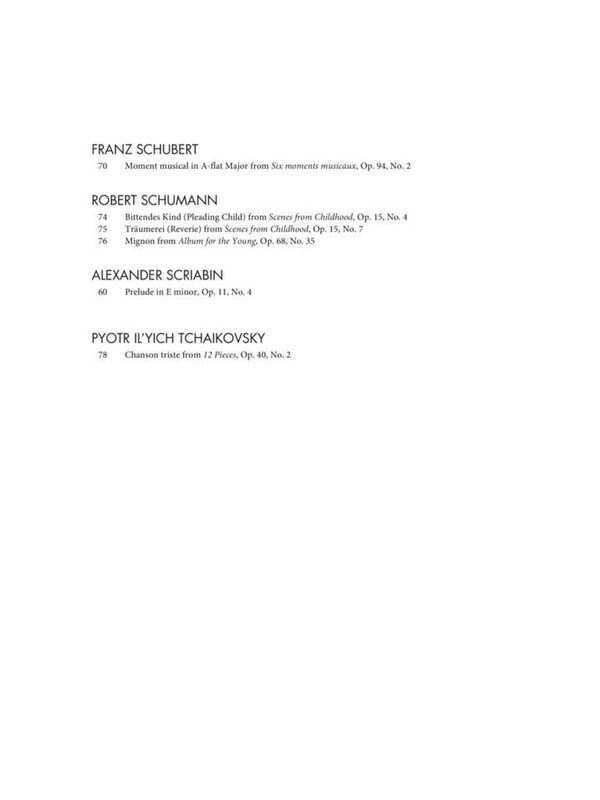 Selected Piano Masterpieces - Upper Intermediate