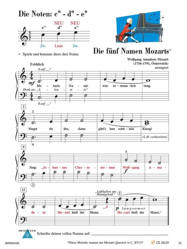 Piano Adventures: Unterrichtsheft Stufe 2